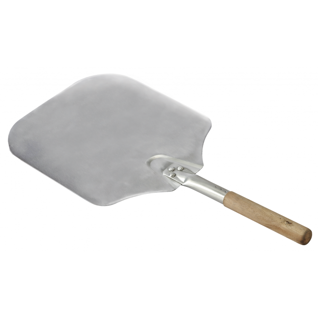 Relaxdays pizzaschep rond, broodschep, handvat, professionele pizzaspatel & taartschep, aluminium, 30cm, beige/zilver Relaxdays pizzaschep rond, broodschep, handvat, professionele pizzaspatel & taartschep, aluminium, 30cm, beige/zilver